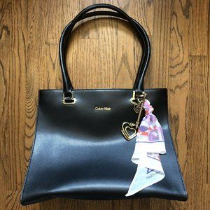 Calvin Klein black purse tote bag